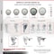 Service Caster 5 Inch Gray Polyurethane Wheel Swivel 10mm Threaded Stem Caster with Brake SCC-TS20S514-PPUB-TLB-M1015 - alternate 4